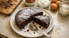 Torta cioccolato e cocco senza glutine: si fa in una ciotola ed è morbidissima