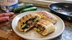 Panini soffici ripieni di salsiccia e zucchine: dorati fuori, morbidi dentro (anche da preparare prima)
