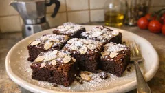Brownies soffici al fondente: il trucco del latte tiepido per un cuore morbido