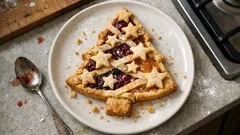 Crostata alberello di Natale: frolla friabile e marmellata, facile da decorare